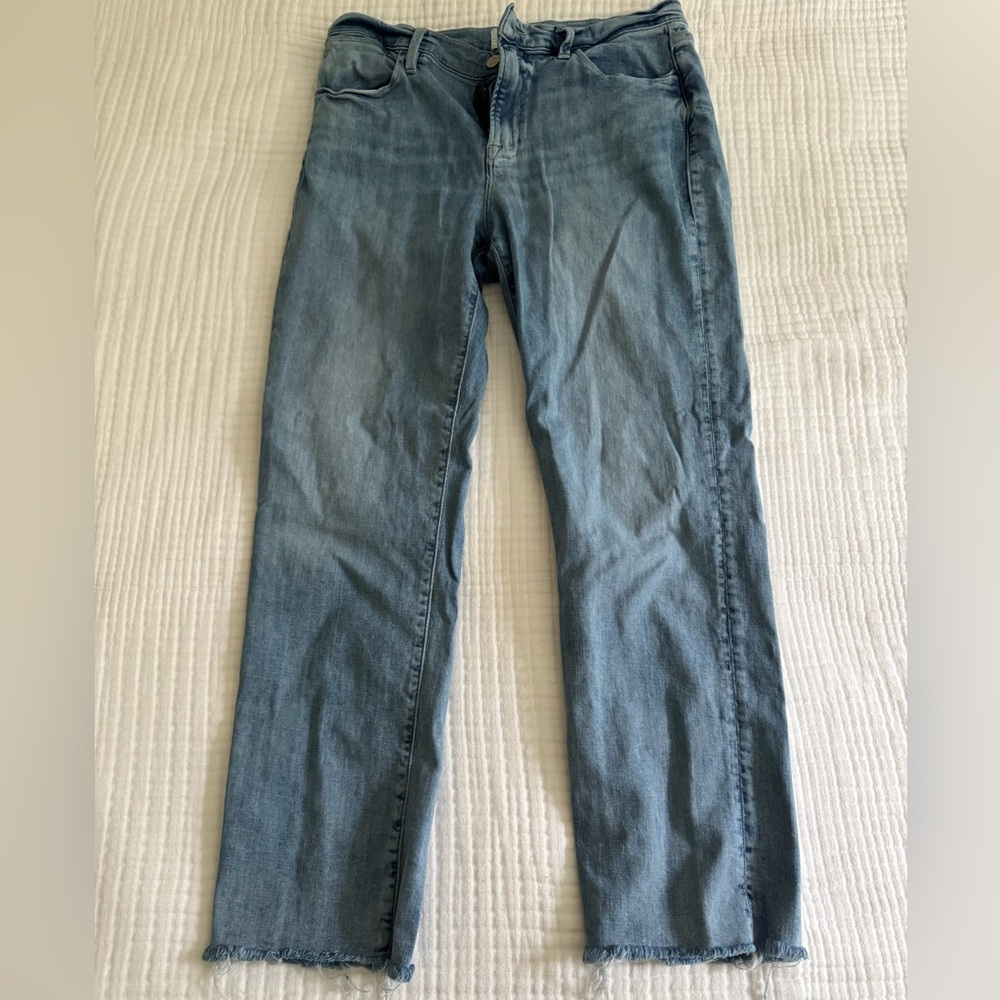 Frame Size 30 Distressed Hem Jeans